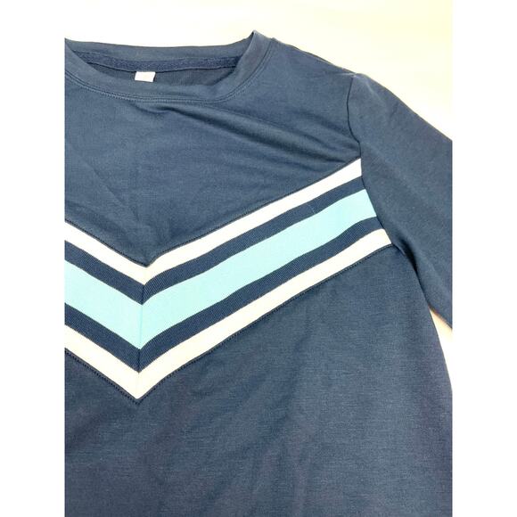 2 PC Ideology Workout Gym 7/8 length Leggings and Matching Top Navy XS NWT - Picture 3 of 5